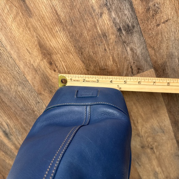 Vintage Coach Hamptons Tote Shoulder Bag Leather Blue 5188 WITH COA - Picture 7 of 16